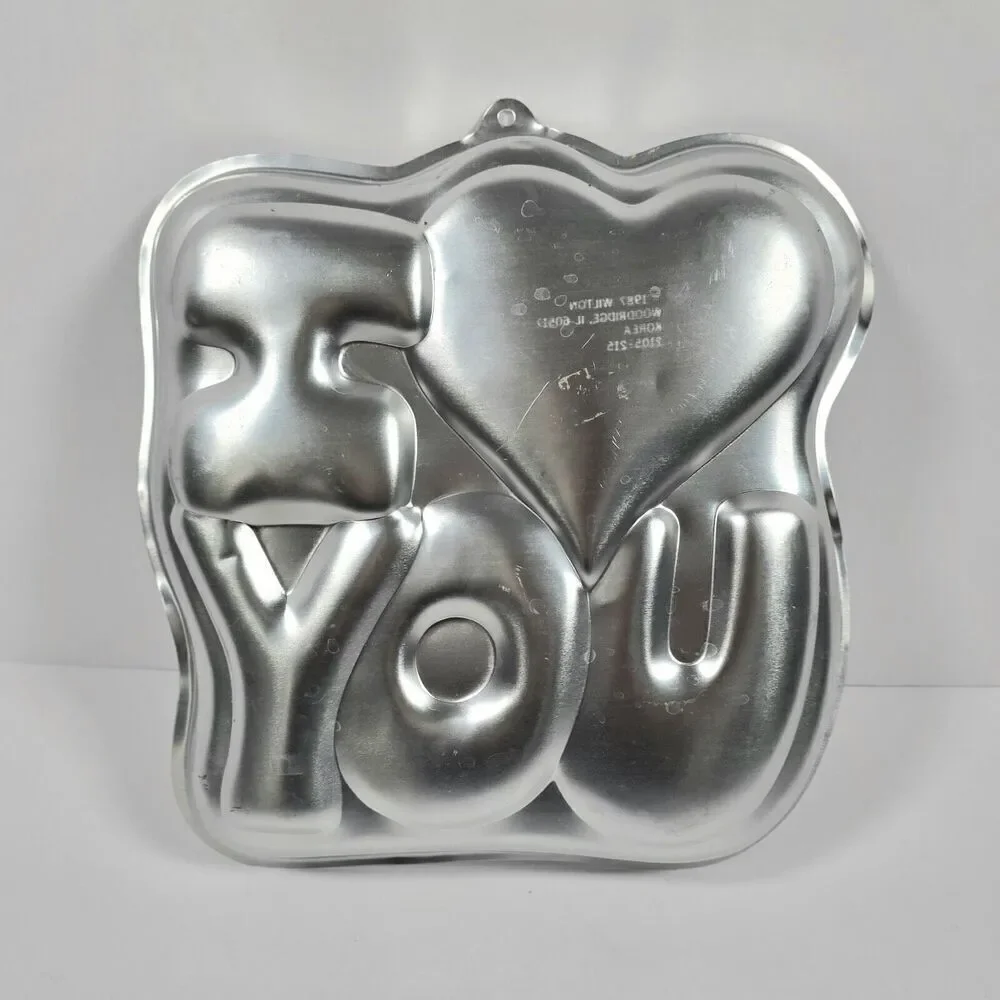 Wilton‎ Vintage 80s Cake Pan I Love You 2105-215 Heart Valentine Baking